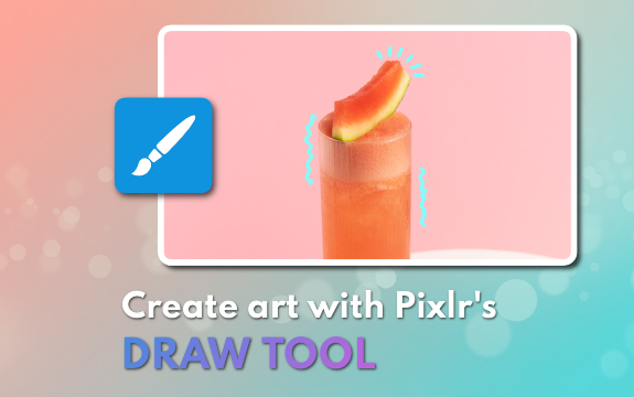 Create Art with Pixlr's Draw Tool
