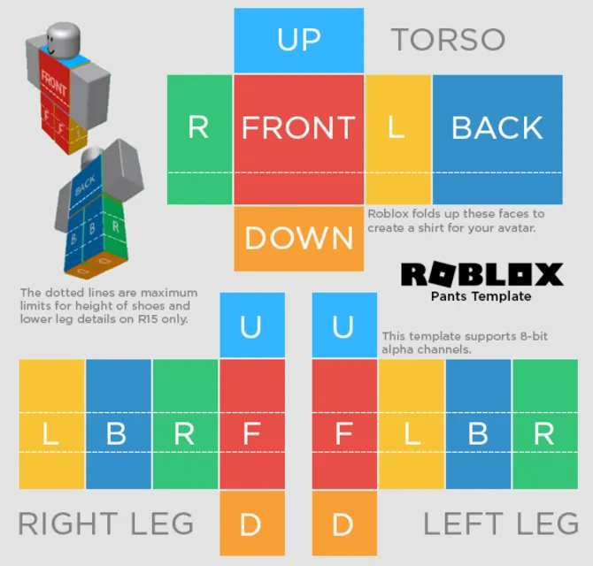 Dissatisfied calf Displacement Free Roblox Basic Pants Template Roblox Clothes Free design Templates for  all creative needs : Pixlr
