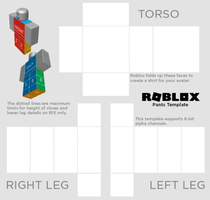 Free Roblox Transparent Pants Template Ropa Roblox Plantillas de diseño  gratuitas para todas las necesidades creativas : Pixlr