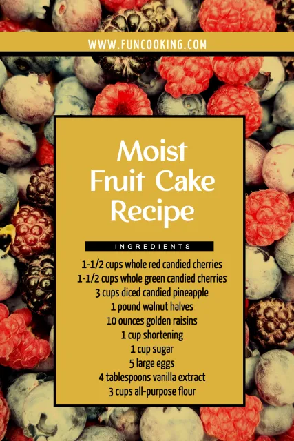 4 Ingredient Fruit Cake - Just a Mum's Kitchen