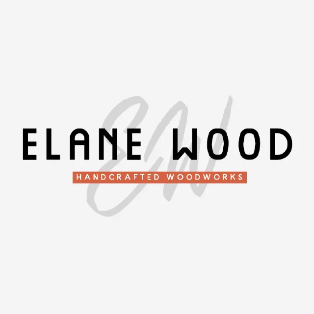 Elane Wood Handcrafted Woodwork ロゴ すべてのクリエイティブニーズを満たす無料デザインテンプレート Pixlr 