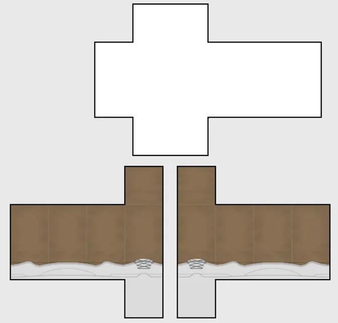 Free Roblox Brown Trousers and Sneakers Design Template | PIXLR