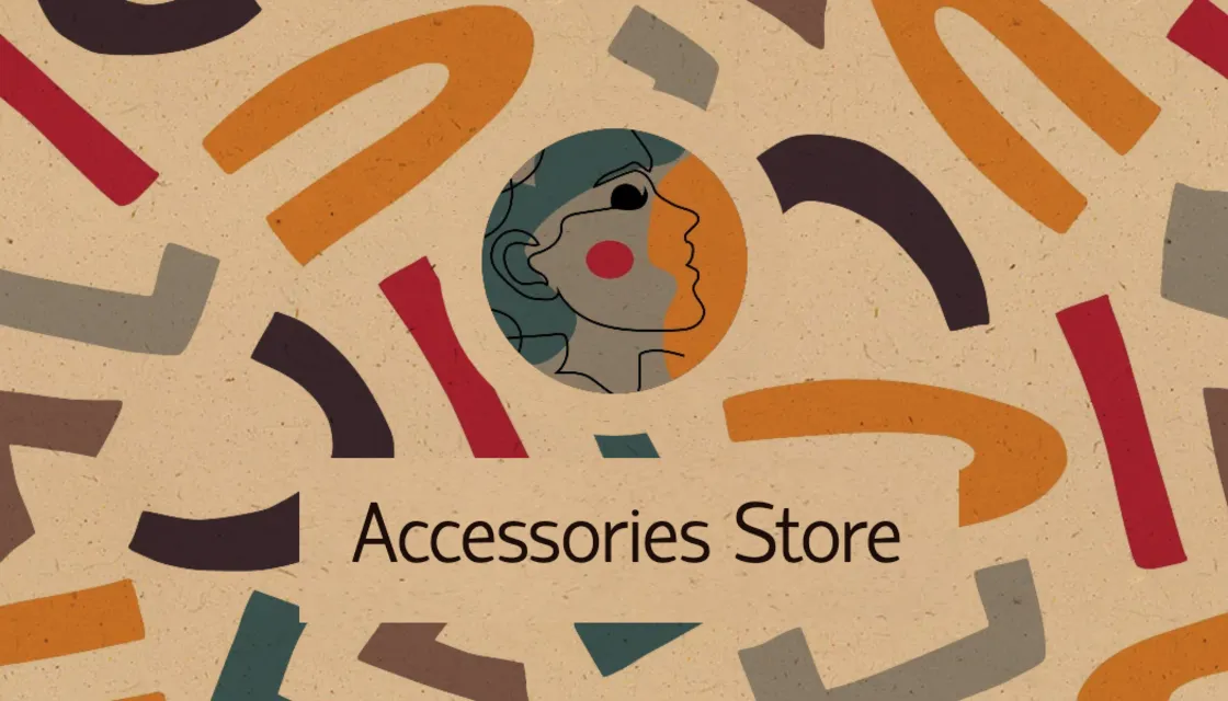 Accessories Store Business Card Front Business Card Free Graphic