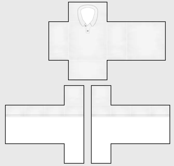 Free White Polo Shirt Roblox Template Design Template | PIXLR