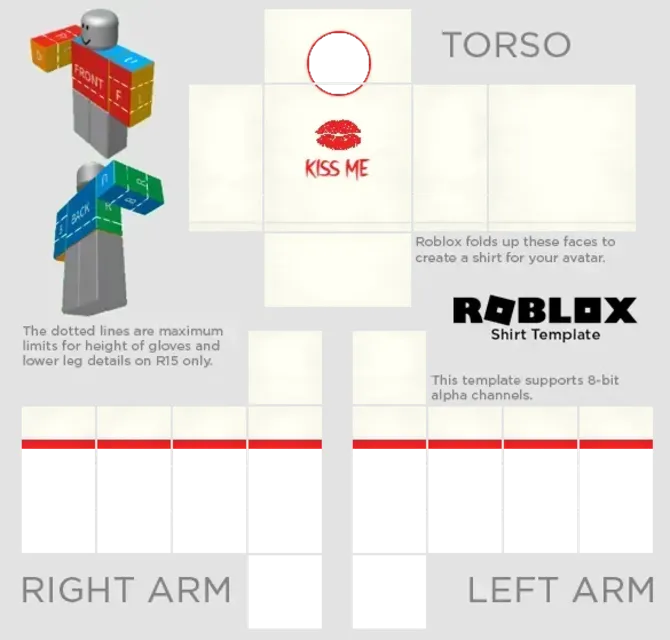 Roupa roblox template