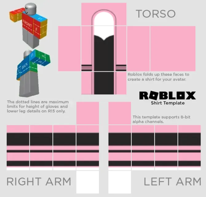 Free roblox tshirt template roblox jacket em 2023