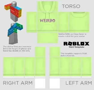 Roblox Clothes Free Design Templates For All Creative Needs Pixlr - roblox shirt template green hoodie