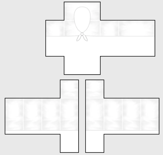 Free Front Tie White Top Roblox Clothing Template Roblox Clothes Free ...