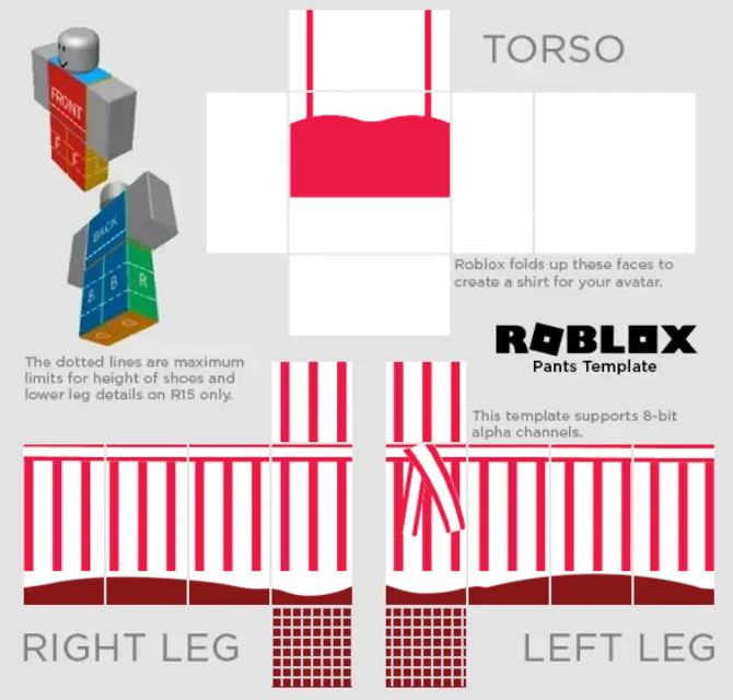 Free Roblox Clothing Red Stripe Christmas Outfit Quần áo Roblox ...