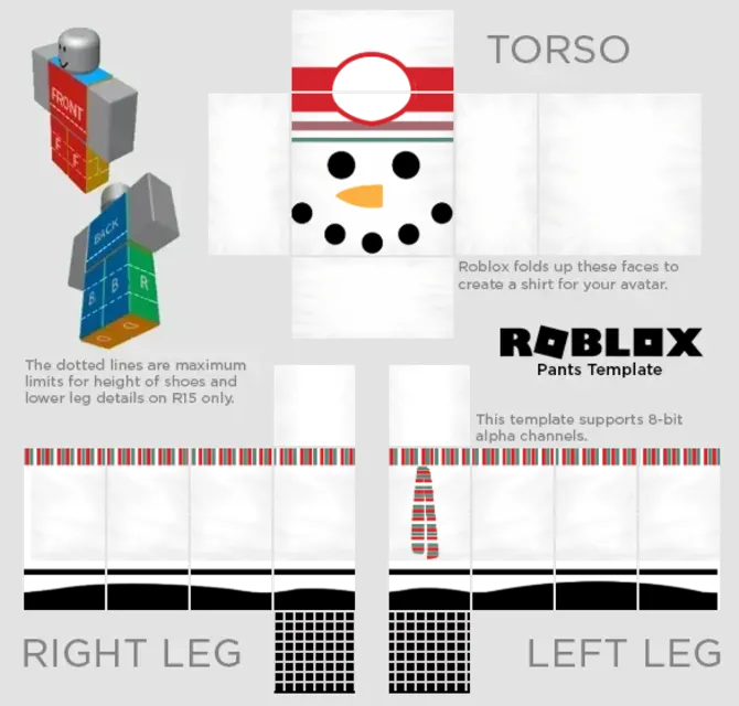 Transparent Template to Design On! : r/RobloxClothingDesign