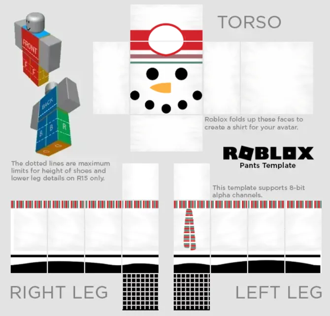 Snowman Christmas Outfit Roblox Clothing Roblox 服 すべてのクリエイティブニーズを満たす無料デザインテンプレート Pixlr 