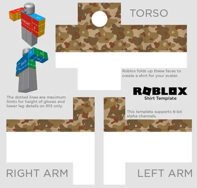 Free Camouflage Shorts Roblox Military Design Template