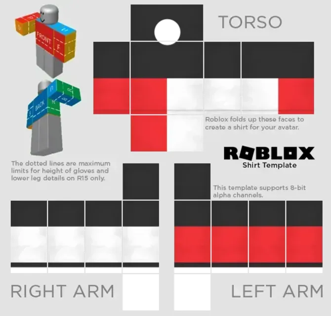 roblox-shirt-template-transparent-3 - Roblox