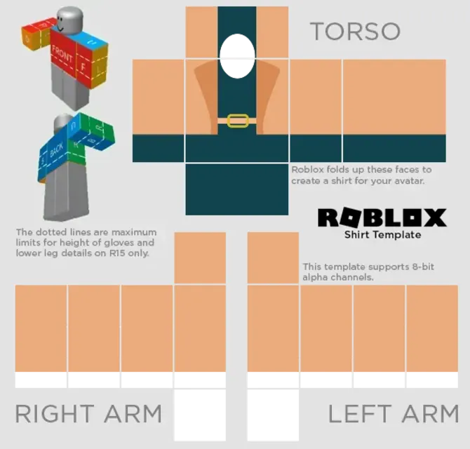 Free Roblox Beige Coat Green Skirt Roblox服装 Pixlr：满足所有创意需求的免费设计模板