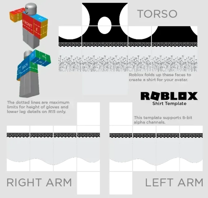 Transparent Roblox Pants Template in 2023