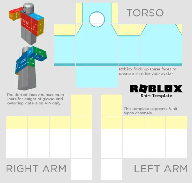 Roblox Shirt Template - Aesthetic Roblox Shirt Template