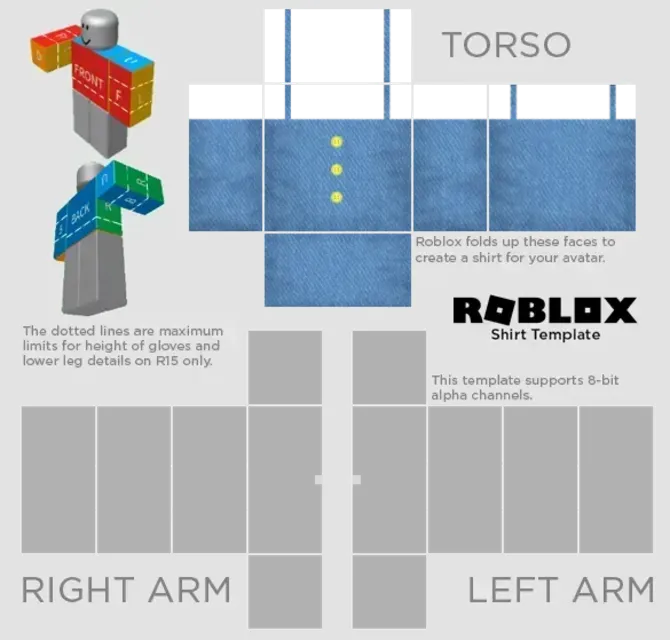 Blue Denim Dress Design Template | PIXLR