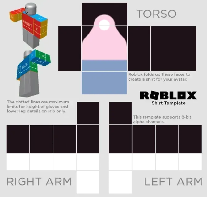 HOW TO MAKE a TRANSPARENT ROBLOX SHIRT TEMPLATE on MOBILE (EASY) 