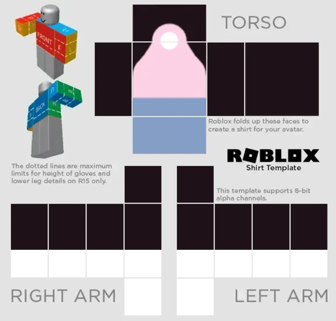 Roblox Shirt Templates  Roblox shirt, Shirt template, Hoodie roblox