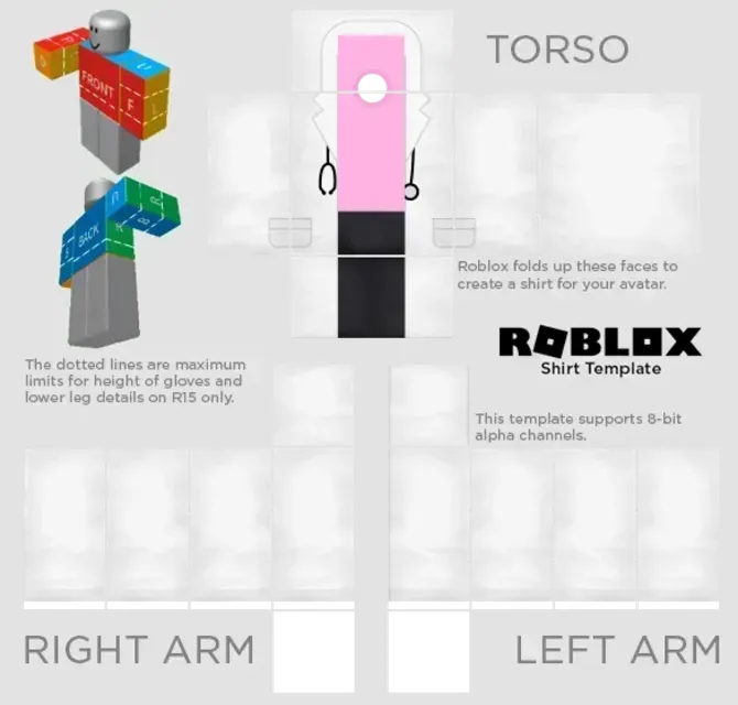 Aesthetic Roblox Shirt Template Transparent Images