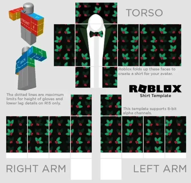 Mistletoes Suit Roblox Clothes Free Design Templates For All Creative Needs Pixlr 