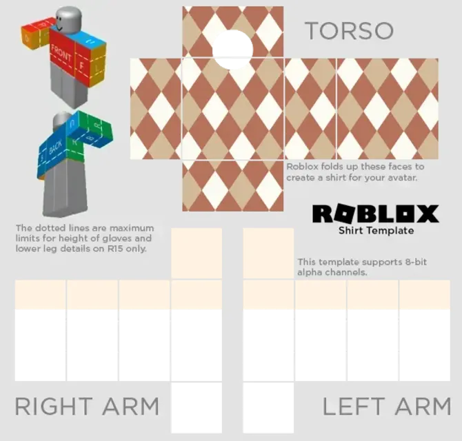 Roblox Guy's Retro Outfit Design Template