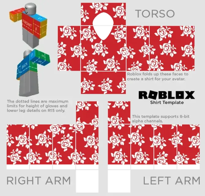 Red V Neck Long Sleeve Roblox 服 すべてのクリエイティブニーズを満たす無料デザインテンプレート Pixlr 