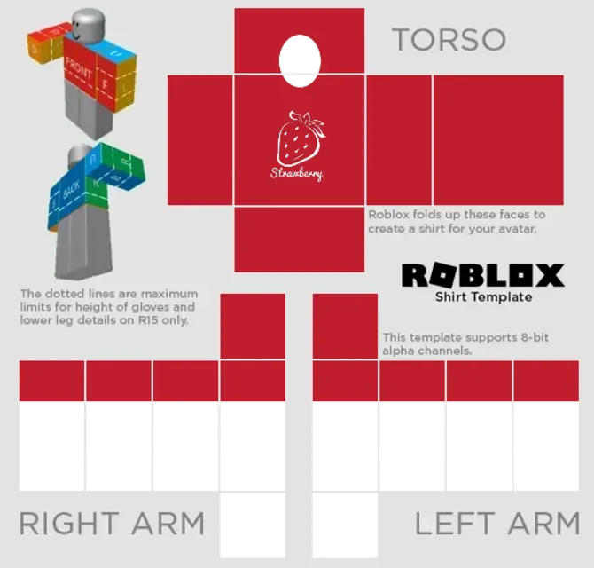 Strawberry T-Shirt Ropa Roblox Plantillas de diseño gratuitas para todas  las necesidades creativas : Pixlr