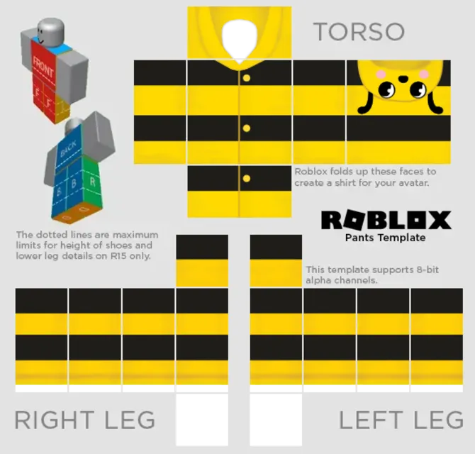 Với chiếc đồ bộ onesie in hình ong, bạn sẽ trở thành một phần của thế giới Roblox đầy màu sắc và vui nhộn. Không chỉ là món đồ chơi, Roblox bee onesie còn khiến bạn cảm thấy thoải mái khi ngồi trước màn hình chơi game.