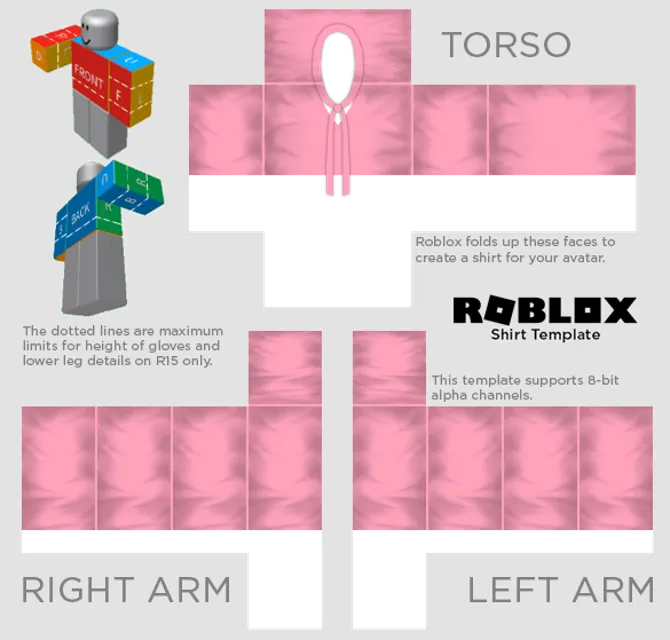 Pink Blouse Ropa Roblox Plantillas de diseño gratuitas para todas las  necesidades creativas : Pixlr