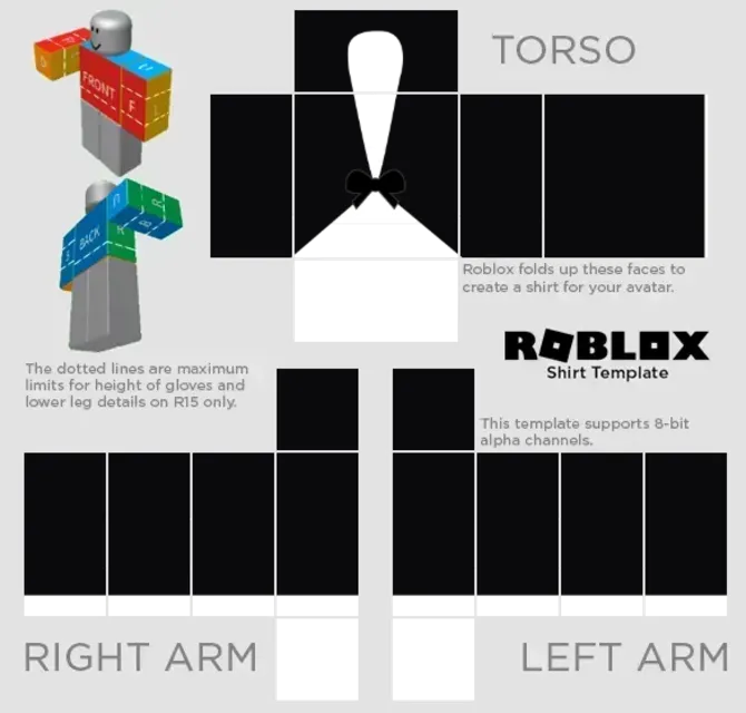 Roblox Clothing Template Plus Tee Graphic by GraphicsBam Fonts