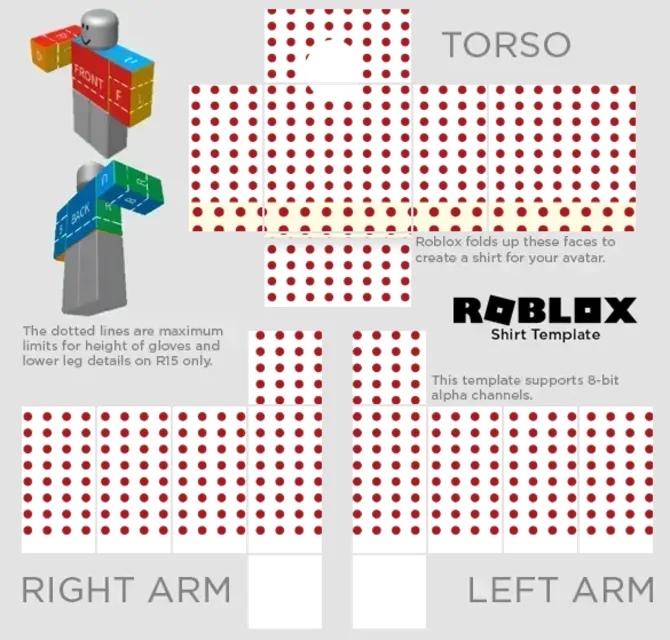 Pin em Free roblox clothing templates