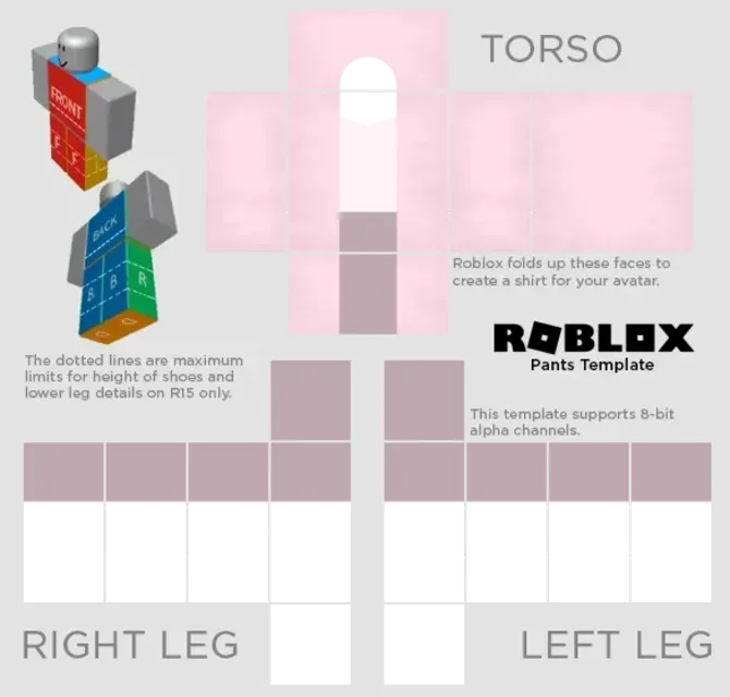 Roblox Templates - Here Some Free TemplatePants For Girls Only