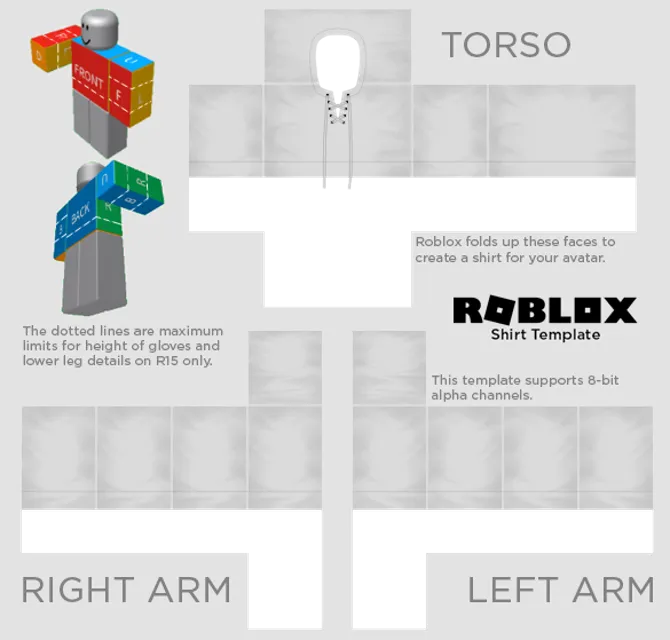 Roblox Clothing Template Plus Tee Graphic by GraphicsBam Fonts