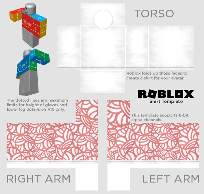 Free Roblox 3 Color Sleeve Sweater Design Template