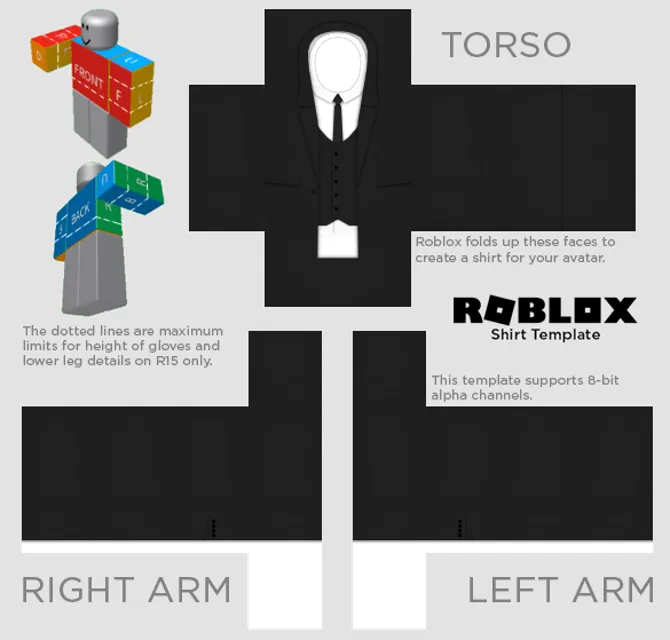 Women's Suit Roblox Template - Mediamodifier