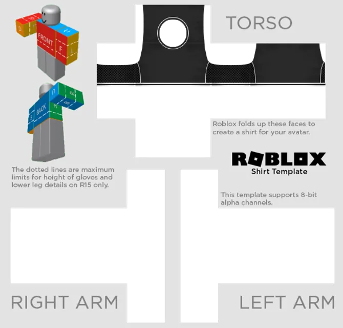 Free Roblox Template Sports Crop Top Design Template PIXLR