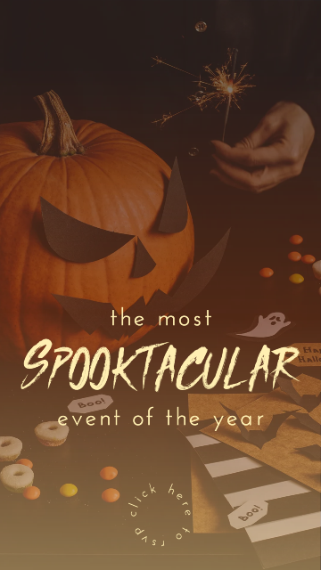 Brown Autumn Halloween Event Story Template ソーシャルメディアストーリー すべてのクリエイティブニーズを満たす無料デザインテンプレート Pixlr
