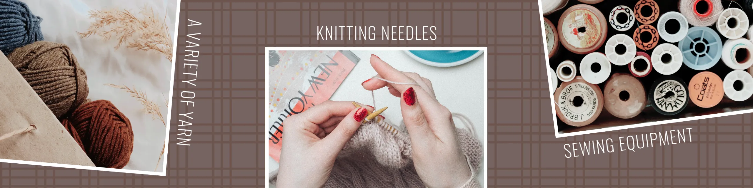 Etsy Banner Collage Sewing Equipment Hobby Three Frames Etsy Banner