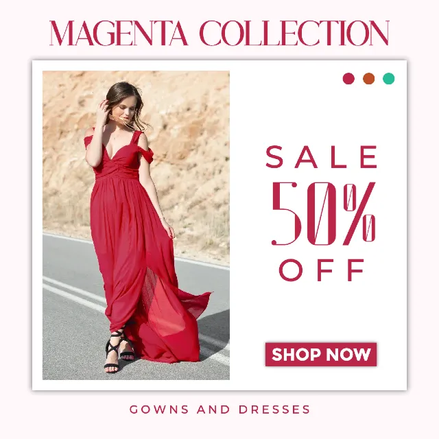 magenta collection promotion Design Template | PIXLR