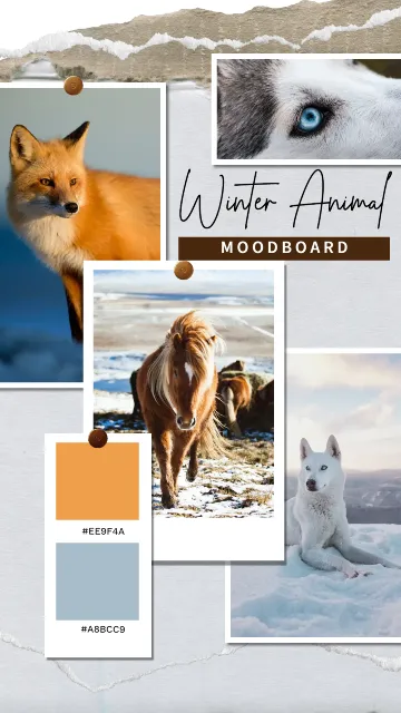 Winter Animal Mood board Social Media Story Free design Templates for all creative needs : Pixlr Winter Animal Mood board Social Media Story Free design Templates for all creative needs : Pixlr