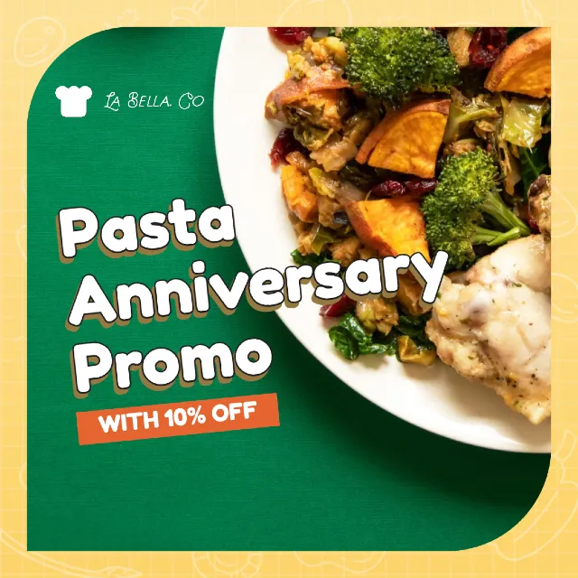 pasta anniversary promo Design Template | PIXLR