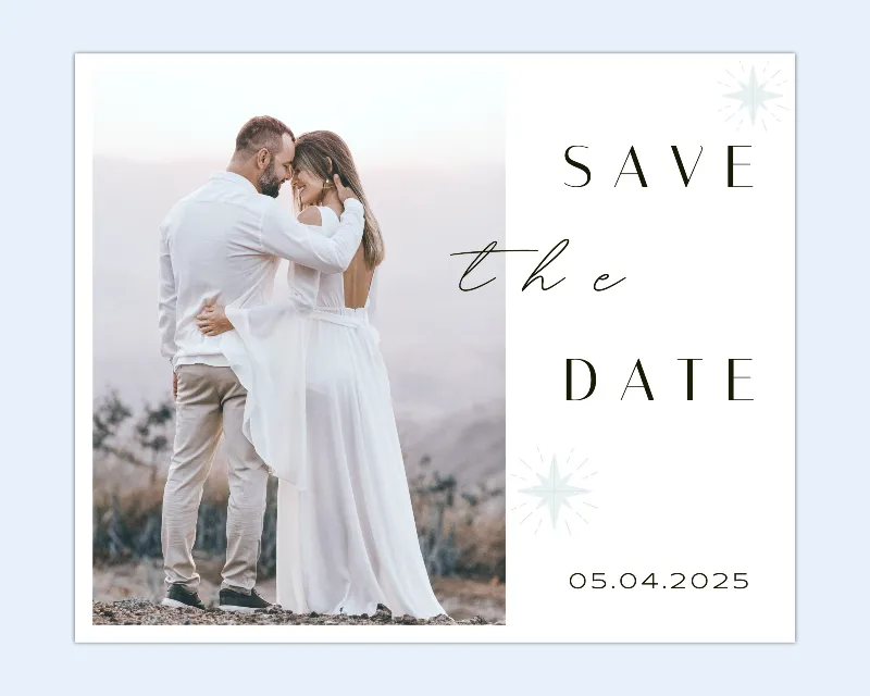 save the date 2025 photocollage Modelos grátis de design para todas