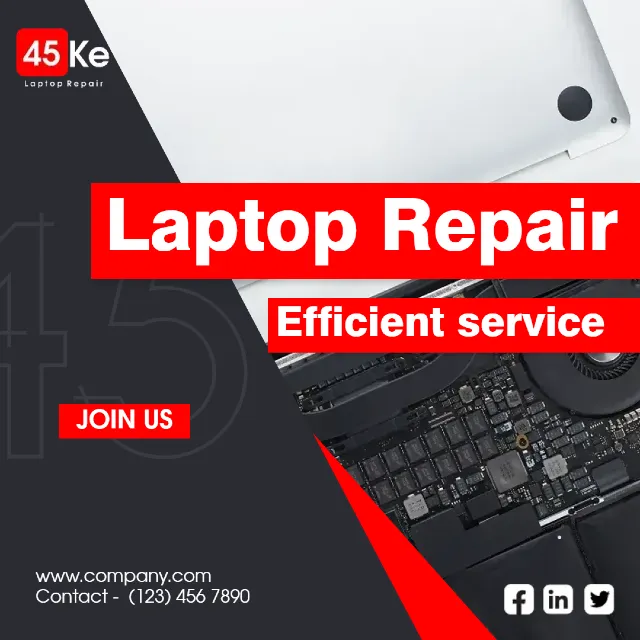 Laptop Repair Design Template PIXLR