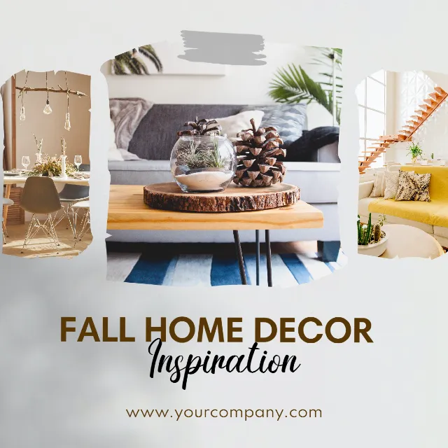 Fall Home Decor Design Template | PIXLR